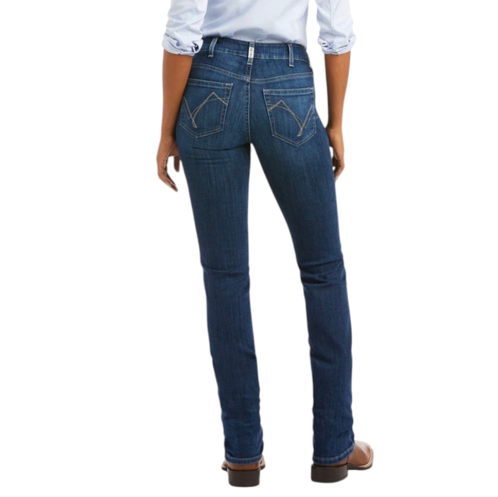 ARIAT R.E.A.L Perfect Rise ABBY Straight jeans style#10036814 color Mackenzie 34